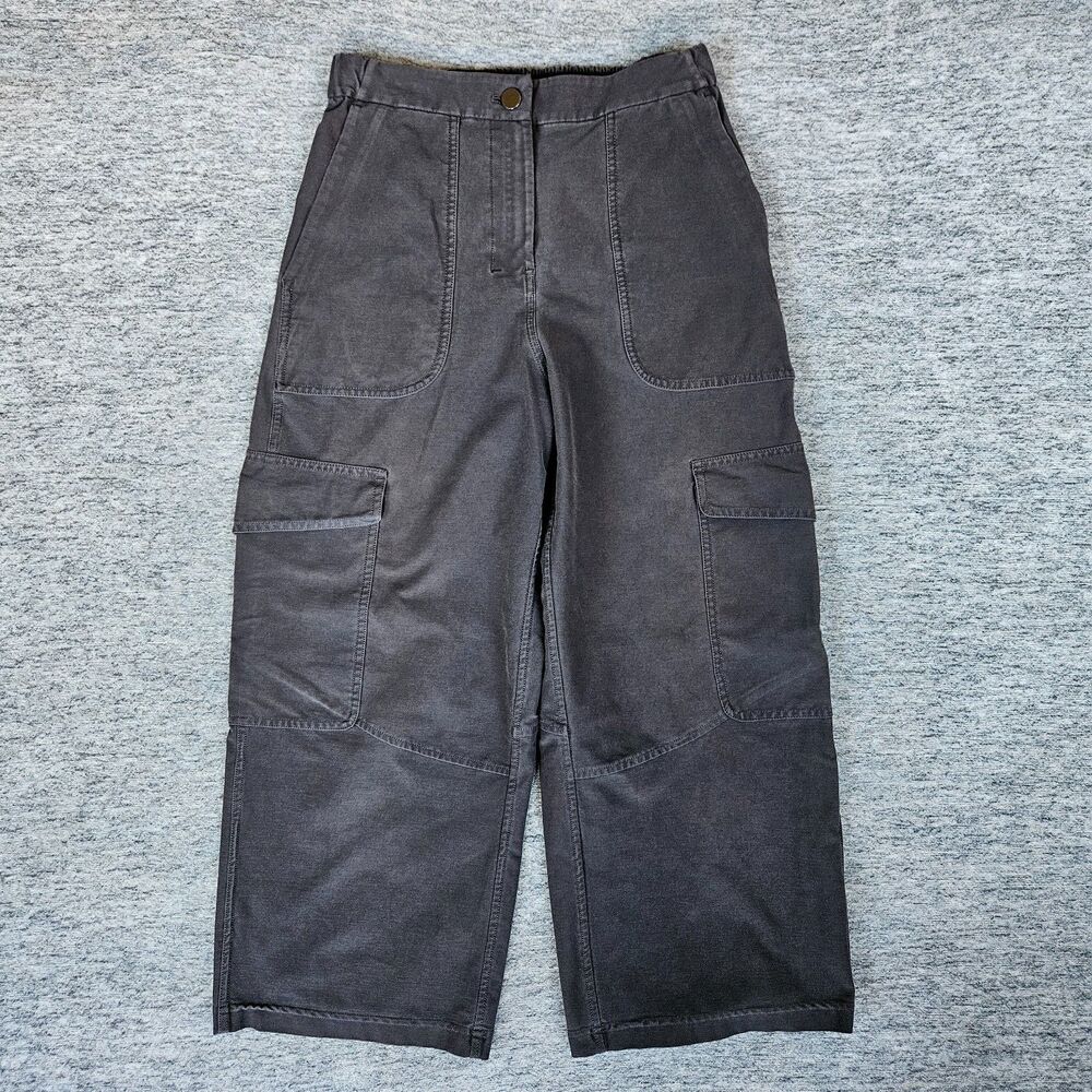 Lululemon Pants Womens 26 Dark Gray Utilitech Cargo High Rise Crop Wide Leg